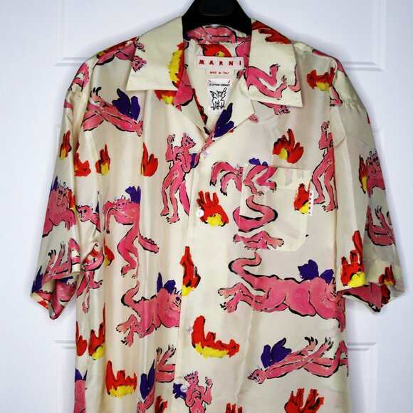 BNWT SS23 MARNI x FLAMINIA VERONESI DEVIL SHIRT 50 - Picture 2 of 11
